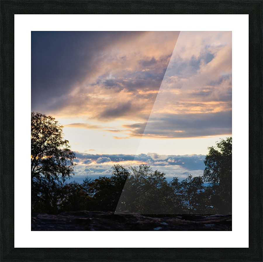 Sunset Heiligenberg Picture Frame print