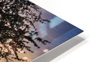 Sunset on the fields HD Metal print