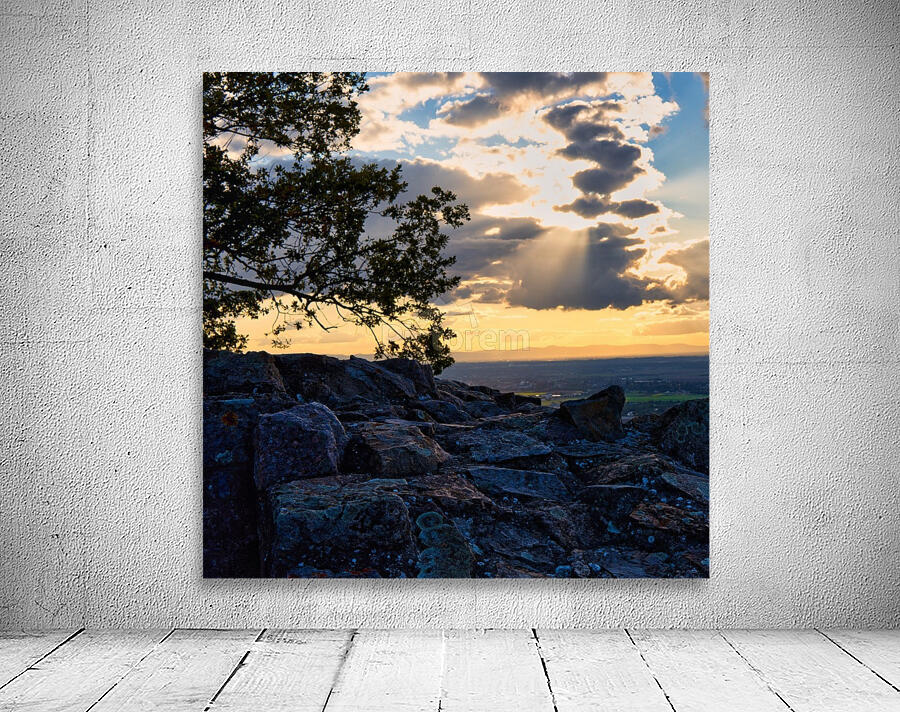 Sunset over castle Schauenburg Wall Preview