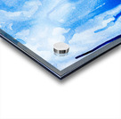 Abstract blue watercolor painting Acrylic print