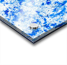 Abstract blue paint grunge background. Abstract blue painting.   Acrylic print