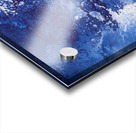 Abstract blue painting. Abstract blue paint grunge background. Acrylic print