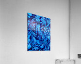 Abstract blue paint artwork Acrylic Print