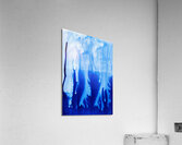 Abstract blue watercolor painting Acrylic Print