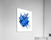 Abstract blue painting.   Acrylic Print
