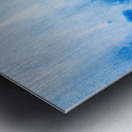 Abstract blue watercolor painting Metal print