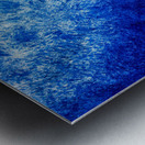 Abstract blue painting.   Metal print