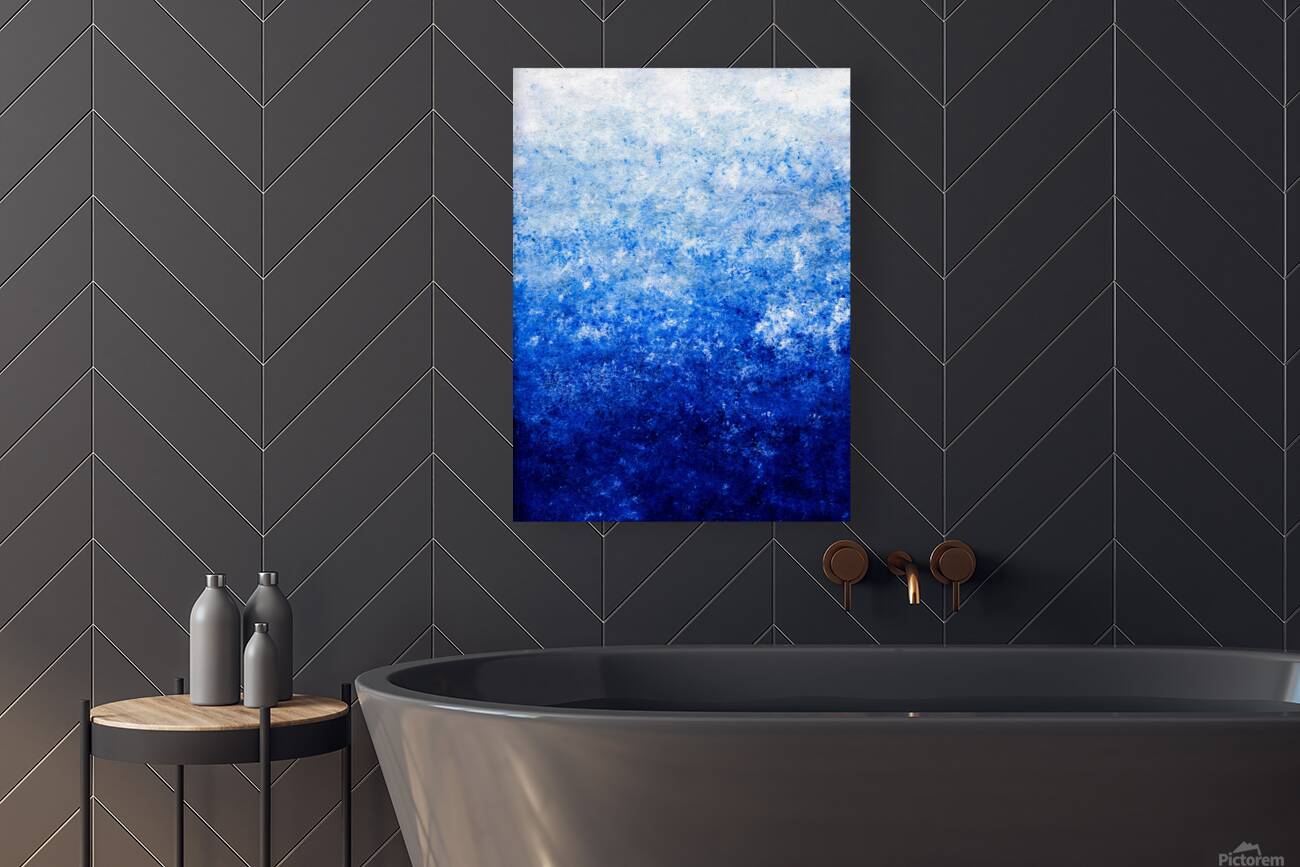 Abstract blue painting Reproduction