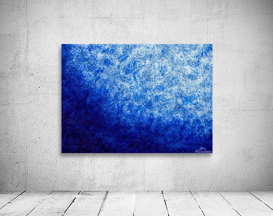 Abstract blue painting.   Wall Preview