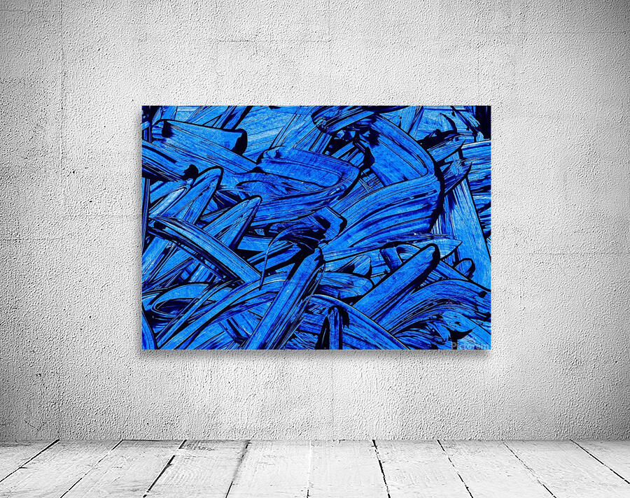 Abstract blue painting.   Wall Preview