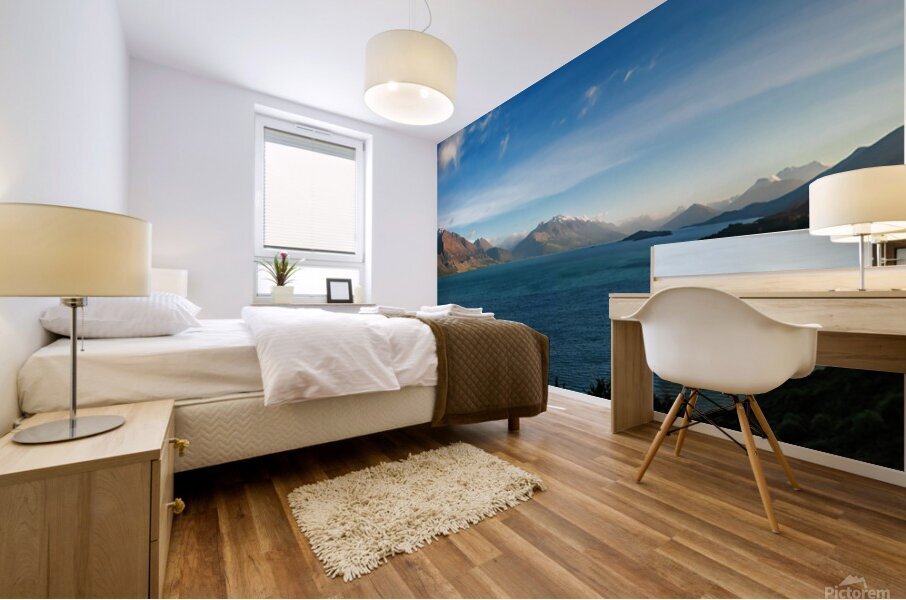 Land of the Rings - Lake Wakatipu New Zealand Mural print