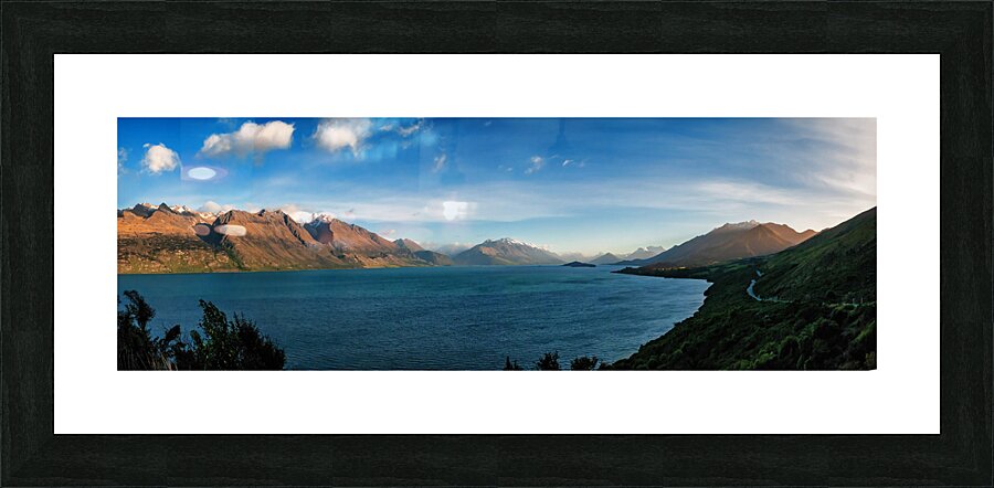 Land of the Rings - Lake Wakatipu New Zealand Picture Frame print