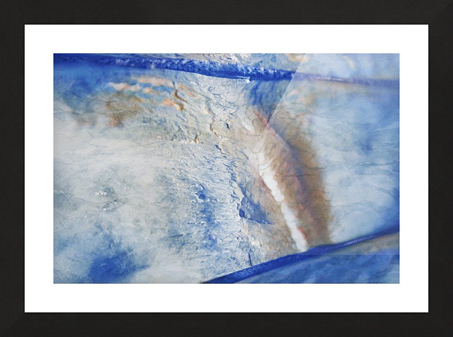 BLUE ABSTRACT PATTERN plank background grunge Picture Frame print
