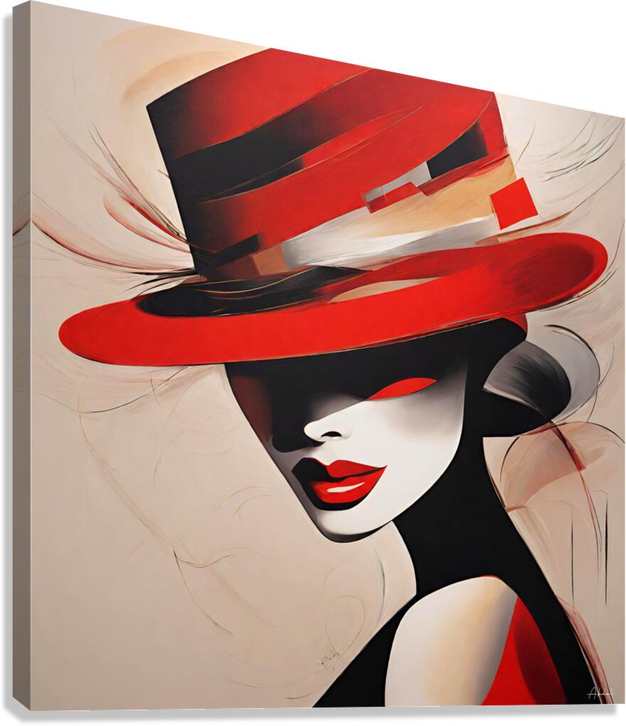 Elegant Rouge Ensemble Canvas Print