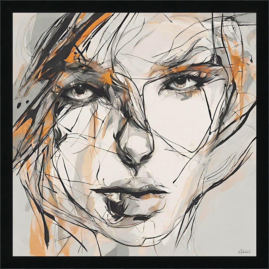 Infinite Stare Picture Frame print