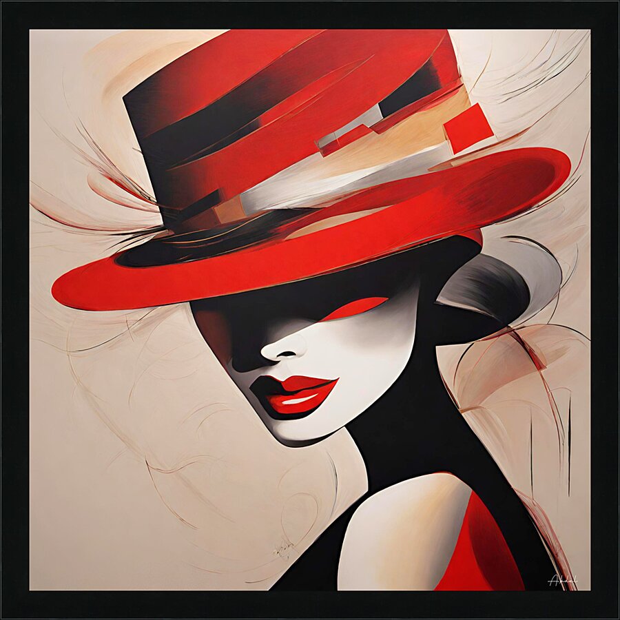 Elegant Rouge Ensemble Picture Frame print
