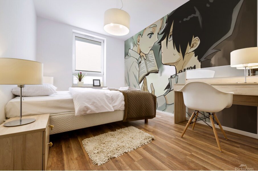the promised neverland Mural print