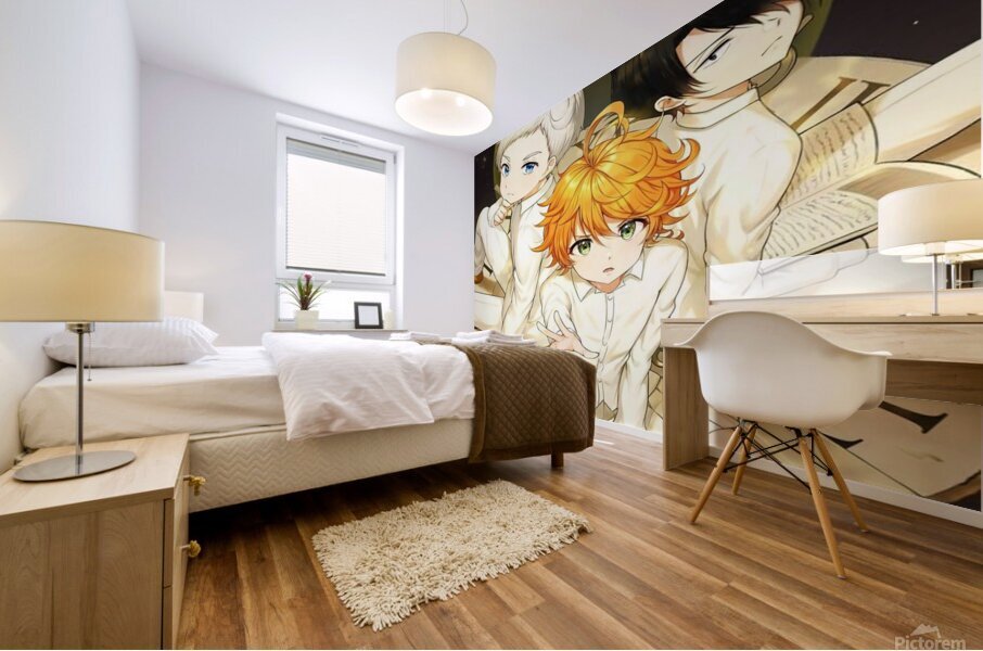 the promised neverland Mural print