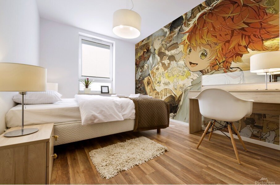 the promised neverland Mural print