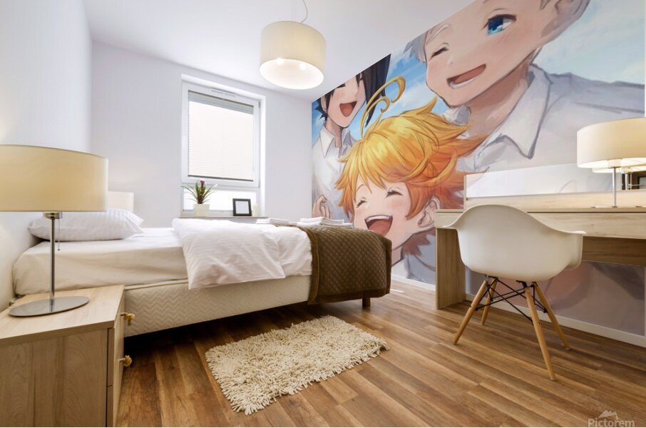 the promised neverland Mural print