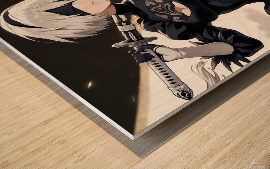 NieR Automata Wood print