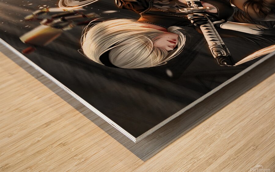 NieR Automata Wood print