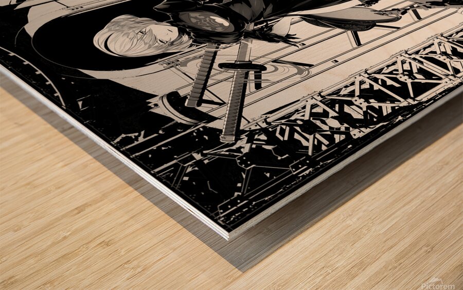NieR Automata Wood print