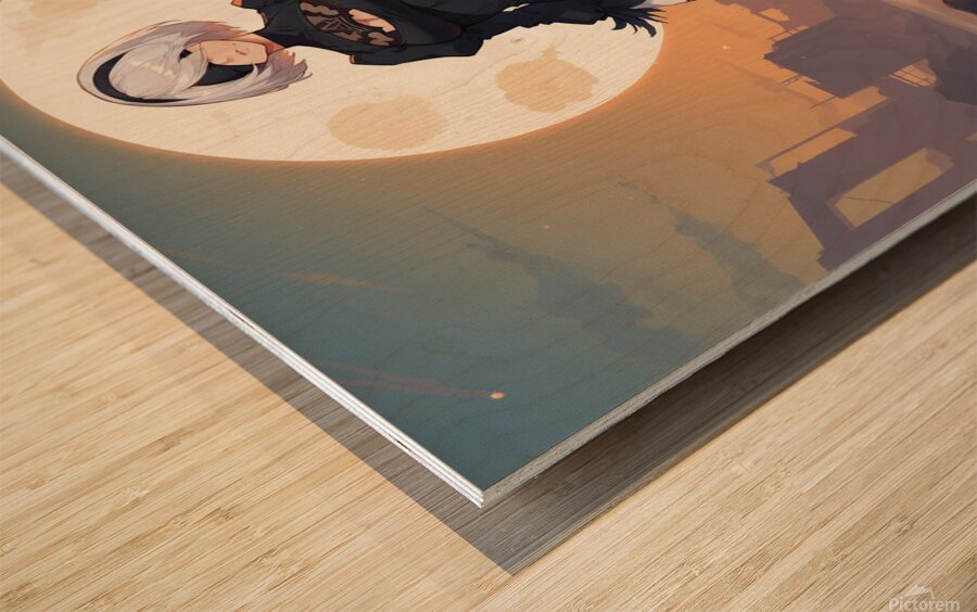 NieR Automata Wood print