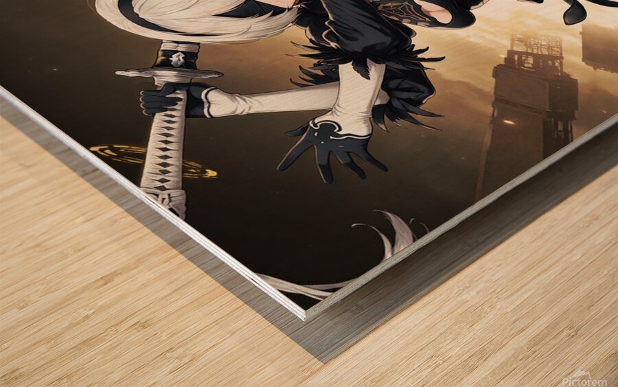 NieR Automata Wood print