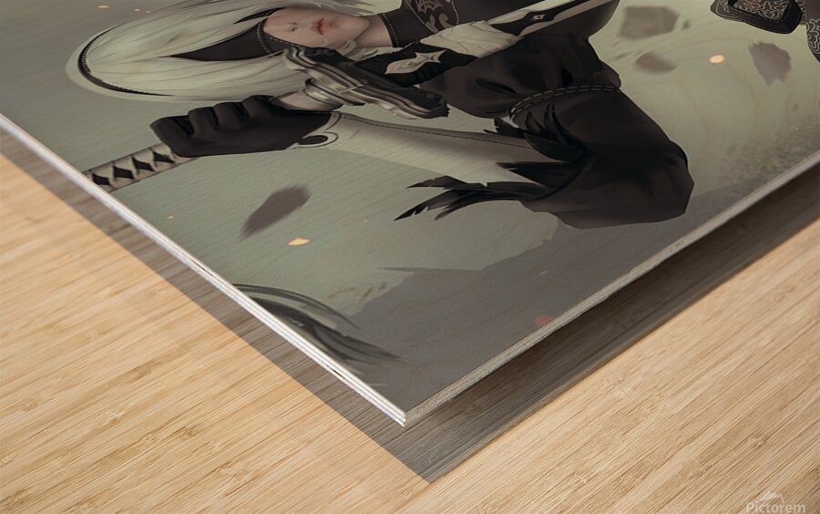 NieR Automata Wood print