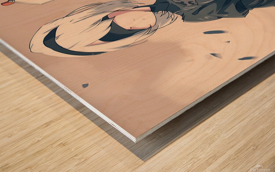 NieR Automata Wood print