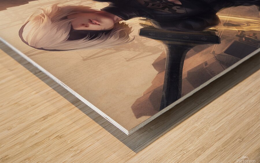 NieR Automata Wood print