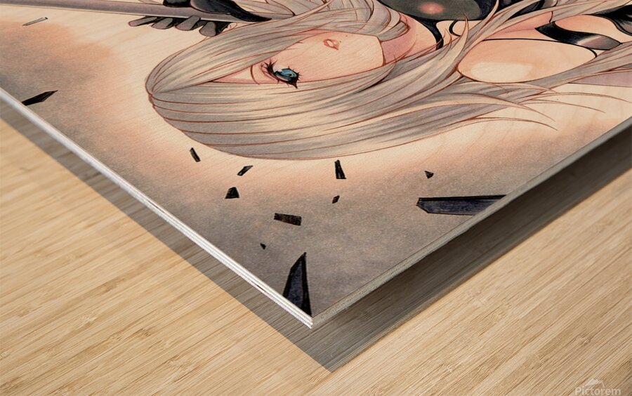 NieR Automata Wood print