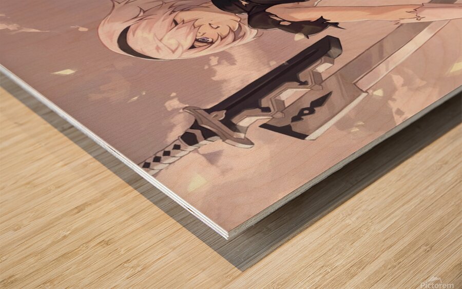 NieR Automata Wood print
