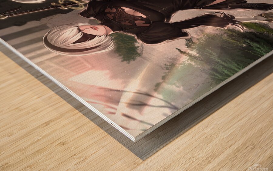 NieR Automata Wood print