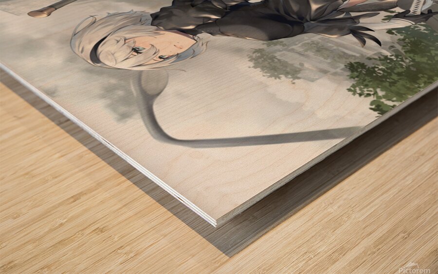 NieR Automata Wood print