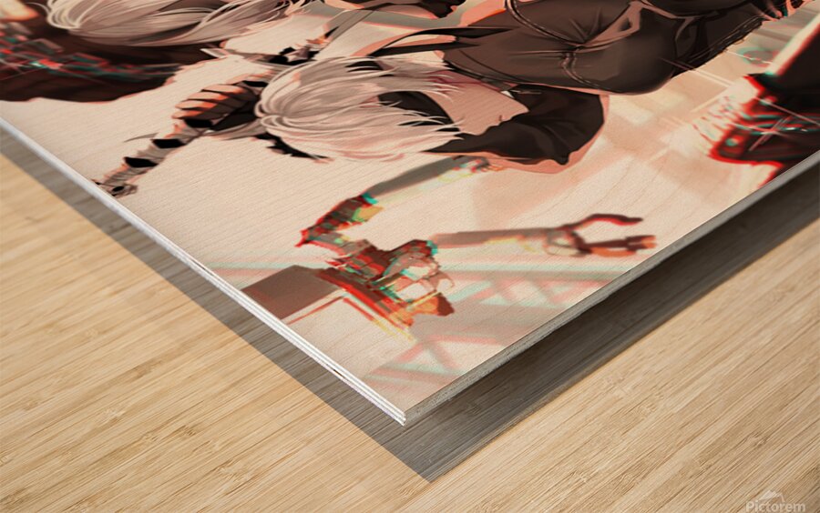NieR Automata Wood print