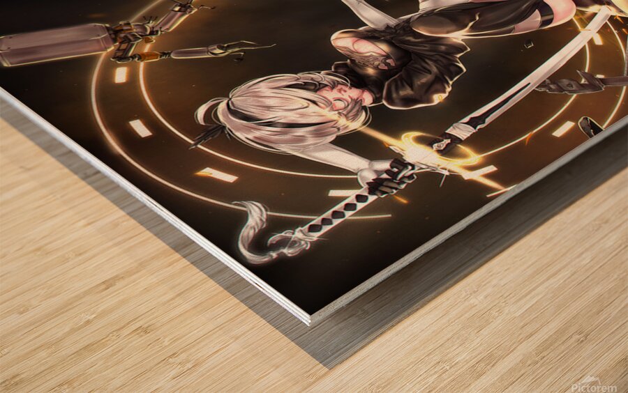 NieR Automata Wood print