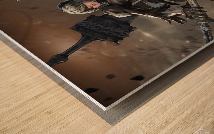 NieR Automata Wood print