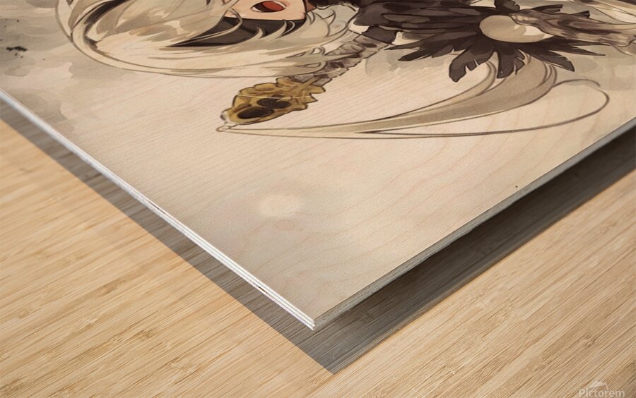 NieR Automata Wood print
