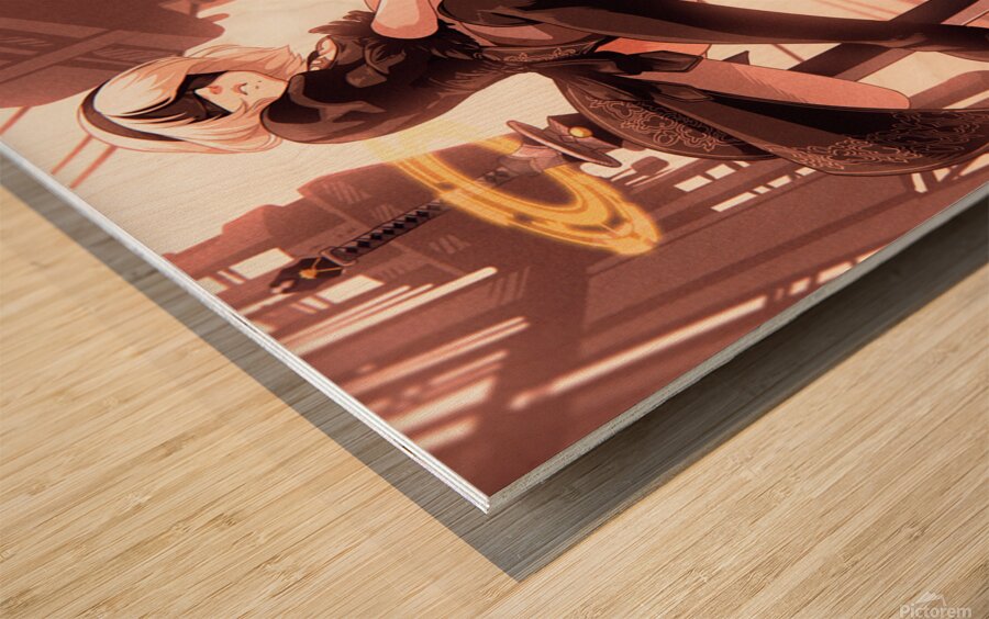 NieR Automata Wood print