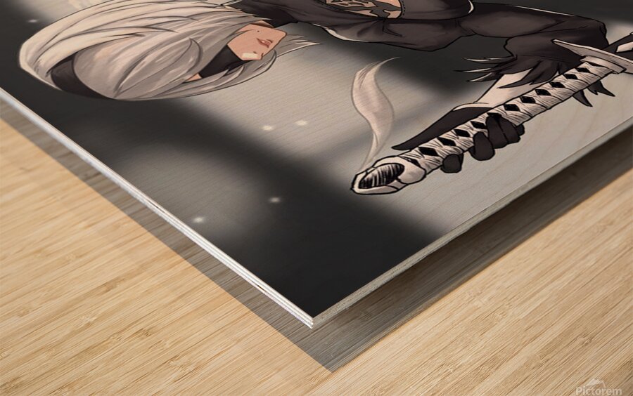 NieR Automata Wood print