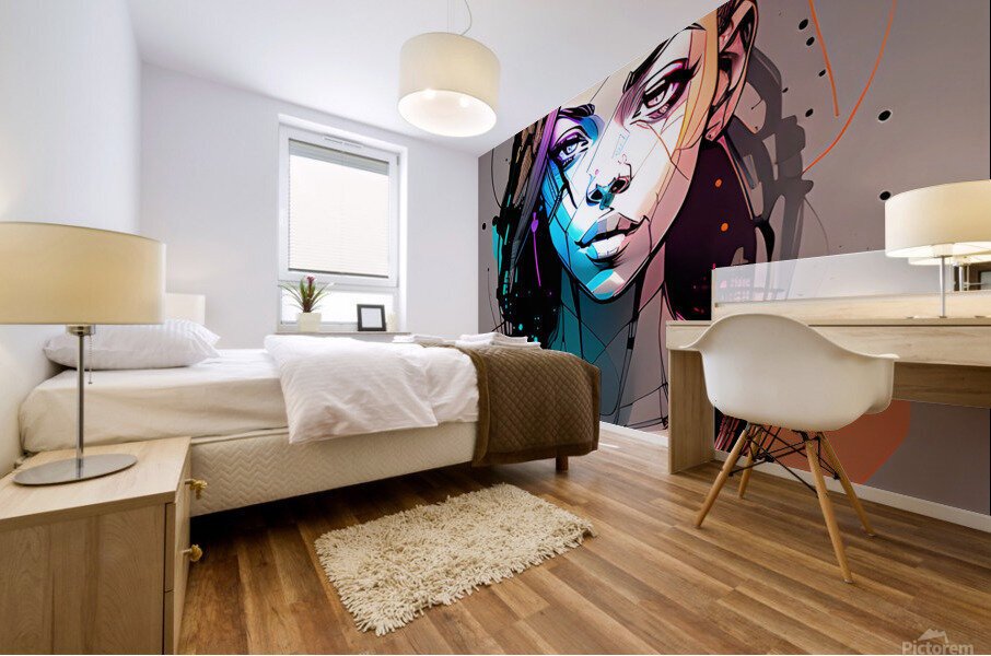 The Warrior Mural print