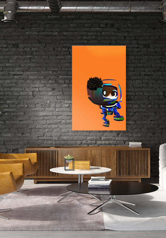 Orange Little Astronaut by Brandale221