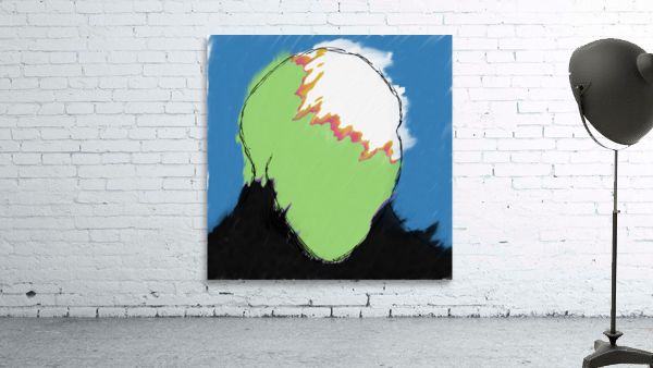 Green flames Wall Preview
