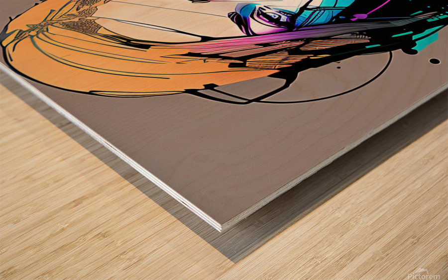 The Warrior Wood print