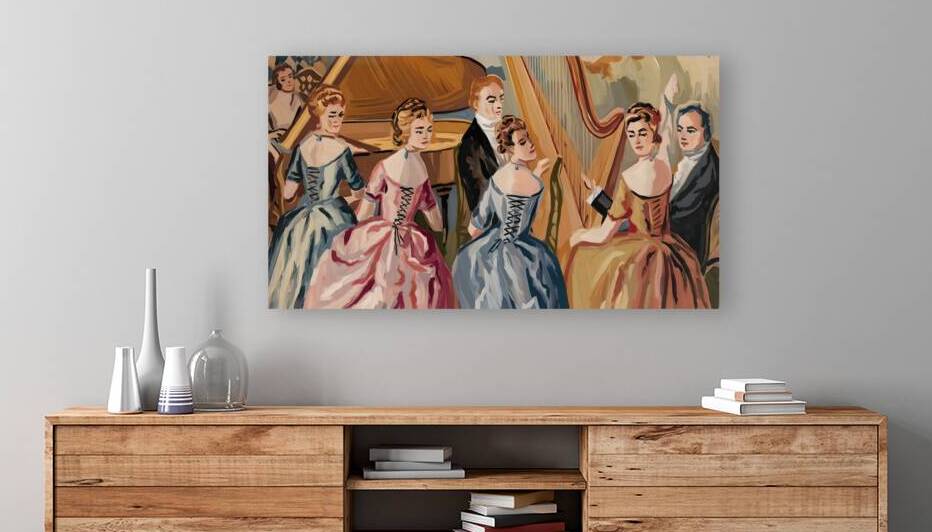 Melodies of Elegance: An 18th Century Concert Scene by AMRO ISMAIL
