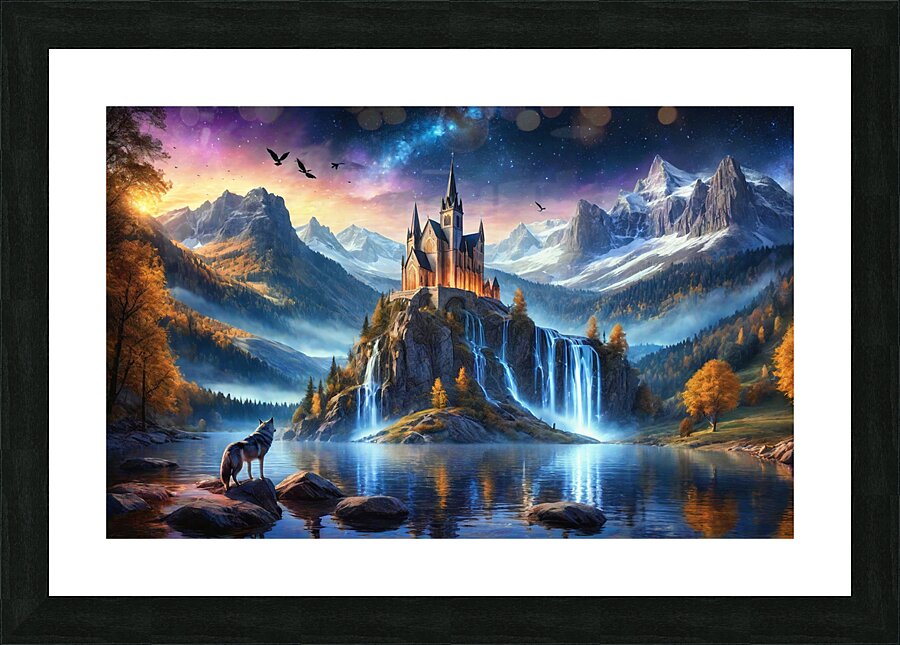 Gothic Landscape 7 | Wolf River Falls Picture Frame print