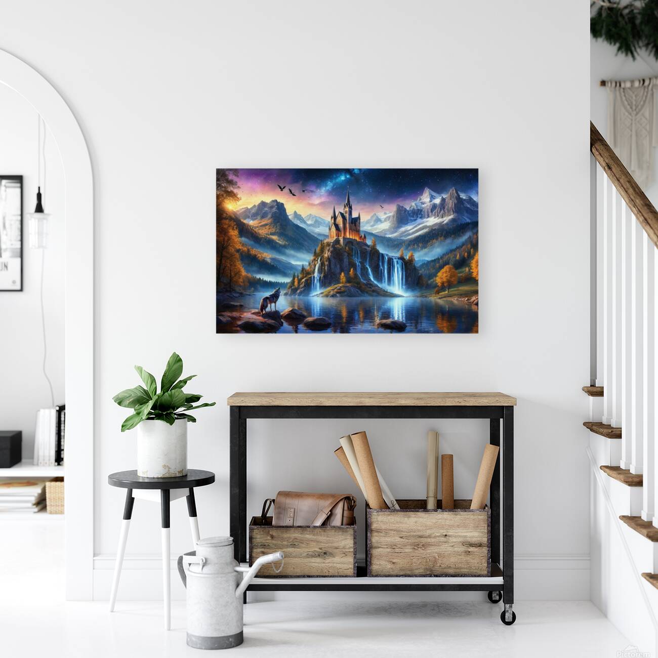 Gothic Landscape 7 | Wolf River Falls Reproduction