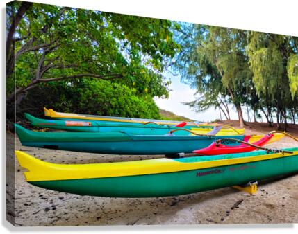Maui  Beach Outrigger Canvas Print